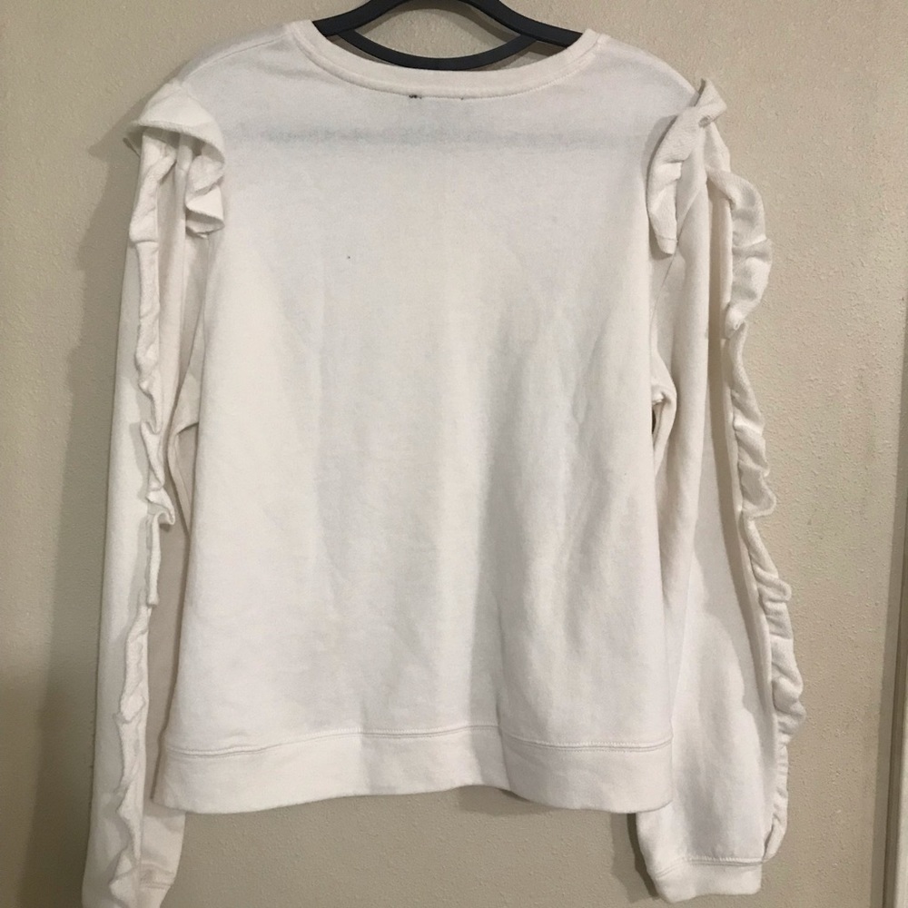 1 state size M pull over sweatshirt in NWT cream off white